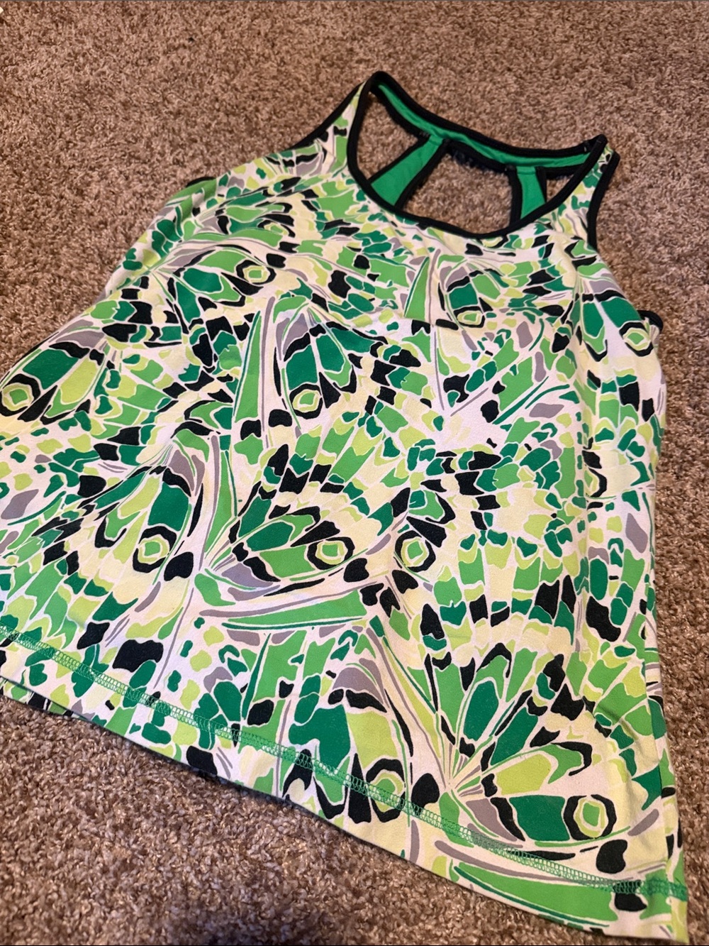 Xersion dual racerback bra tank )L) EUC!